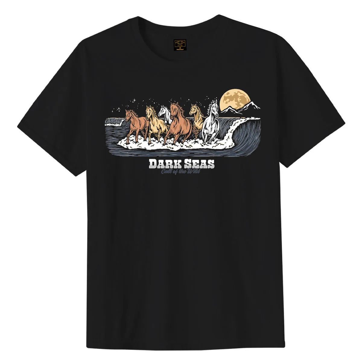 Backpacks Dark Seas Wave Runners T-Shirt - Black Vacation Rentals