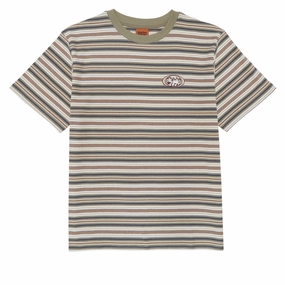 Backpacks Rhythm Vintage Stripe T-Shirt - Military Olive Bohemian Style