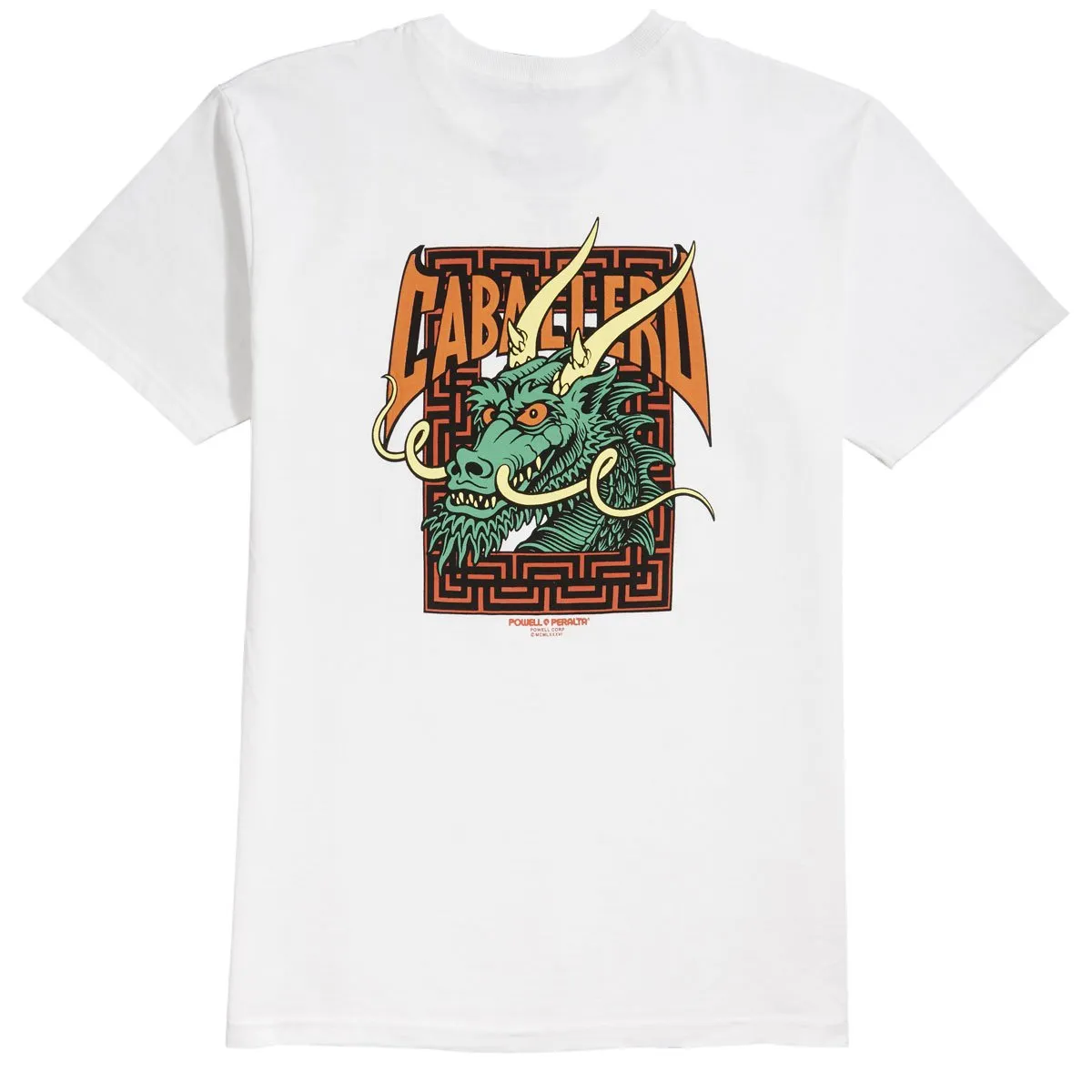 Bags Powell-Peralta Caballero Street Dragon T-Shirt - White Merchandise