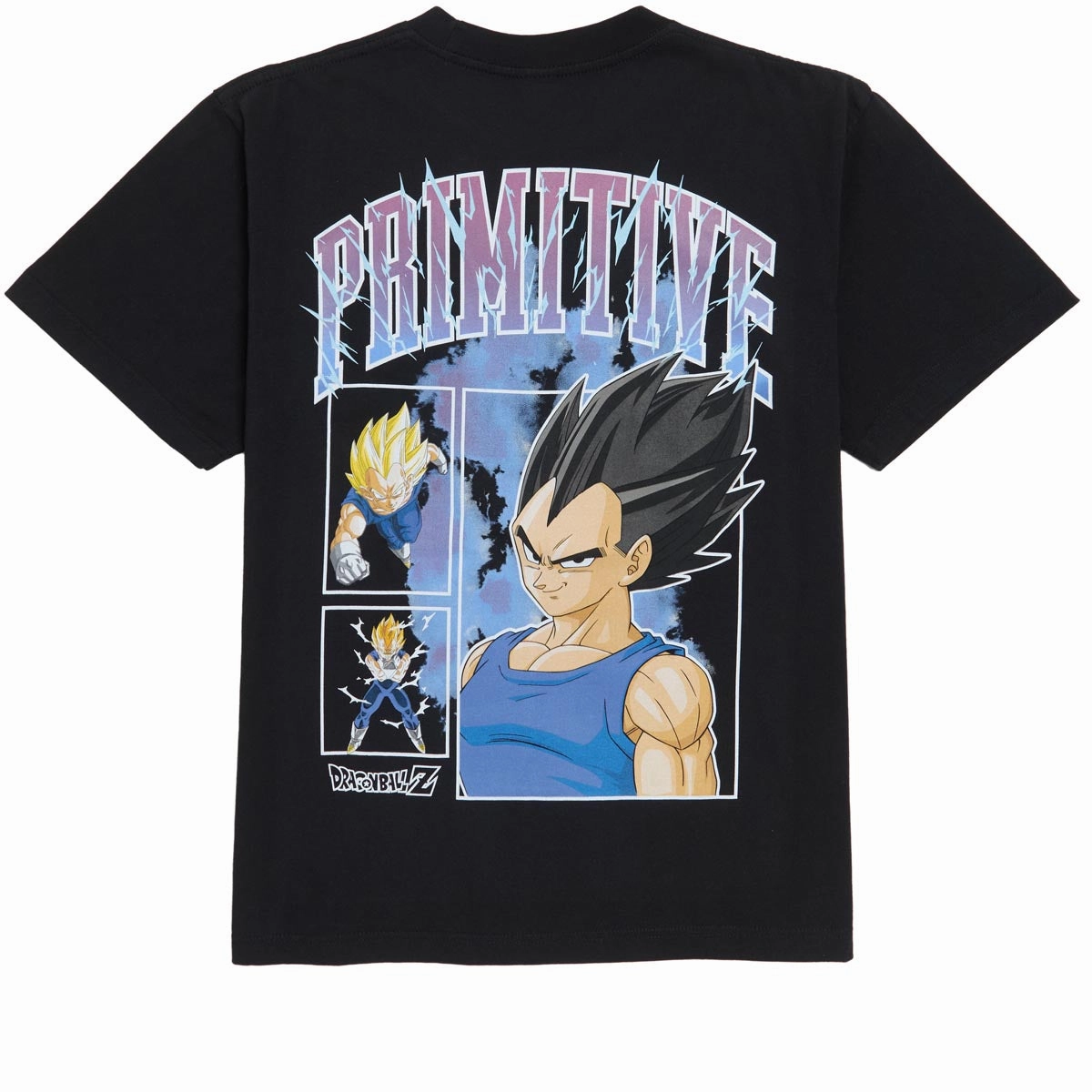 Bags Primitive x Dragon Ball Z Vegeta Levels Heavyweight T-Shirt - Black Medical Supplies