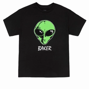 Baker CA T-Shirt - Black Upcycled Fashion Free Shipping
