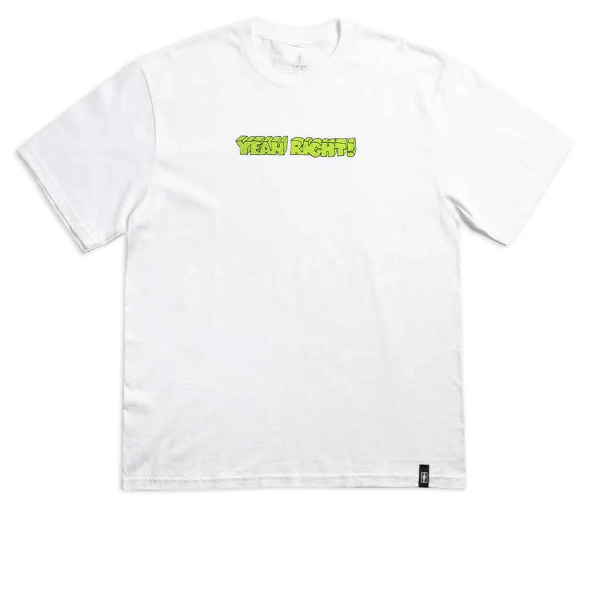 Banners Girl Yeah Right T-Shirt - White 2025 Tape