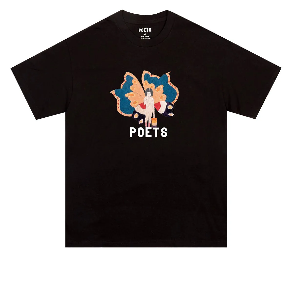 Banners Poets Butterfly Girl Dtg T-Shirt - Black Sweaters