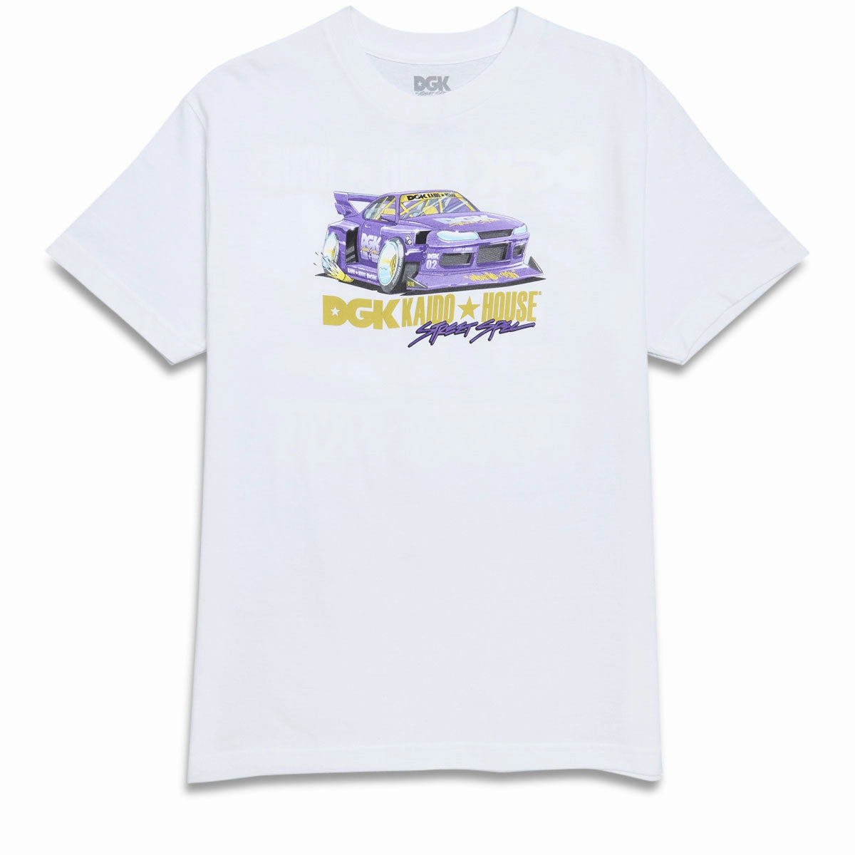 Banners DGK x Kaido House Roulette Racer T-Shirt - White Conditioner