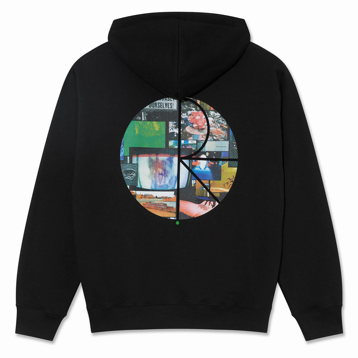 Banners Polar Ourselves Collage Fill Logo Dave Hoodie - Black Aviation