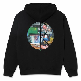 Banners Polar Ourselves Collage Fill Logo Dave Hoodie - Black Aviation