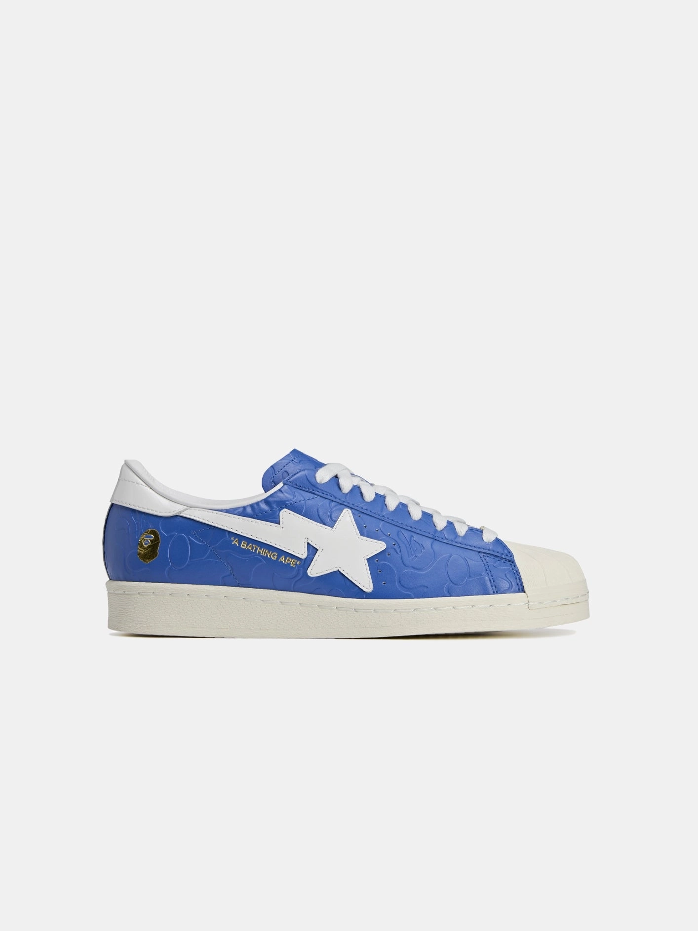 BAPE x adidas Superstar "Blue/White" Slip On Style Flip Step