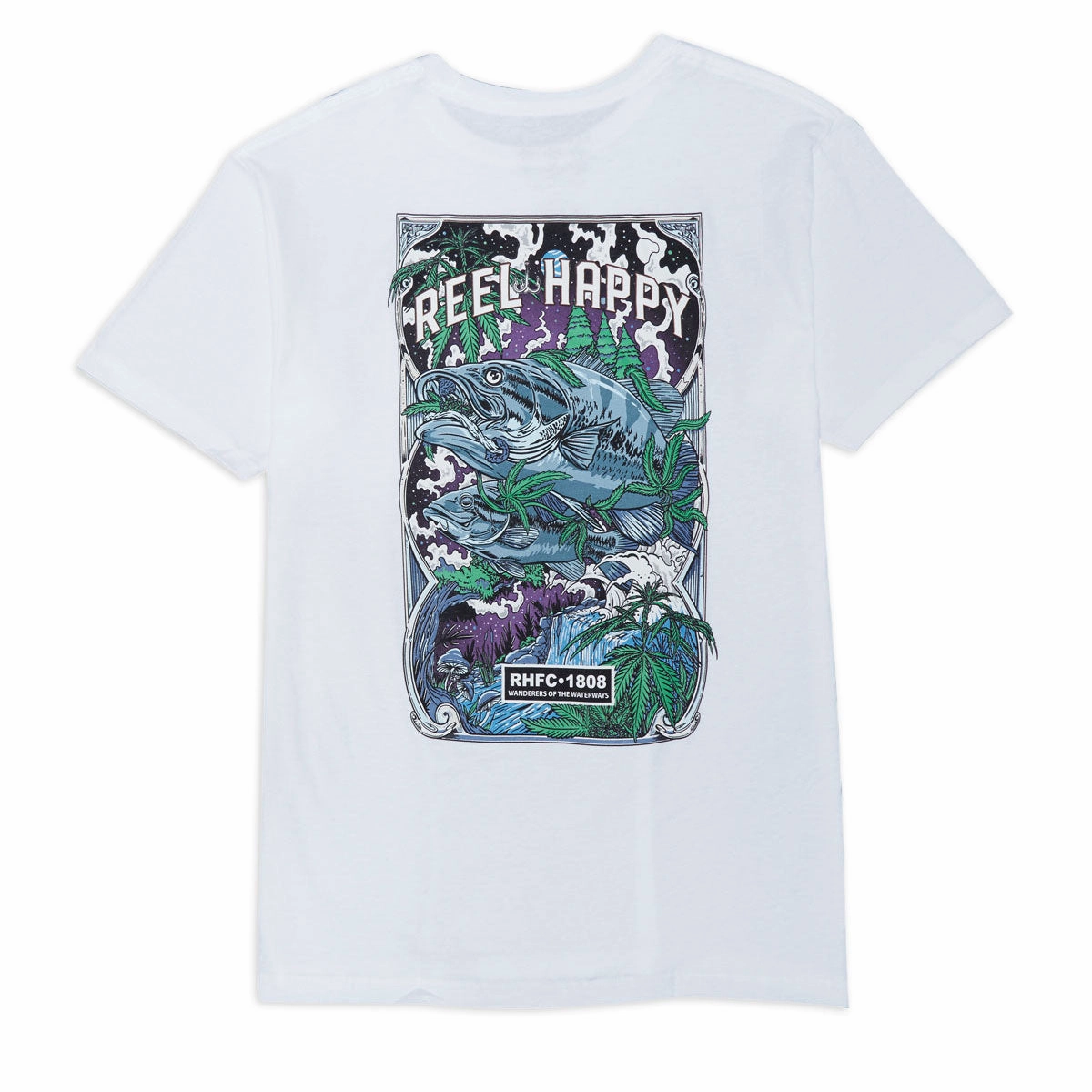 Bar Supplies Reel Happy Night Trippers T-Shirt - White Exercise Equipment