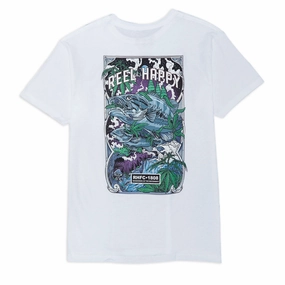 Bar Supplies Reel Happy Night Trippers T-Shirt - White Exercise Equipment