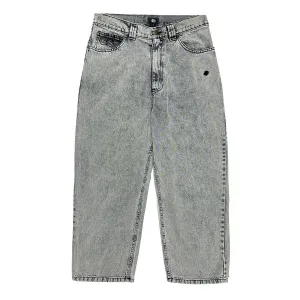 Baseball Cards Magenta OG Denim Jeans - Acid Wash Dolls