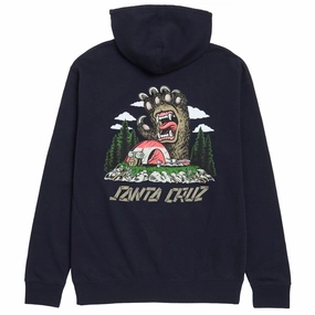 Basketball Cards Santa Cruz Screaming Grizzly Hoodie - Classic Navy Paper