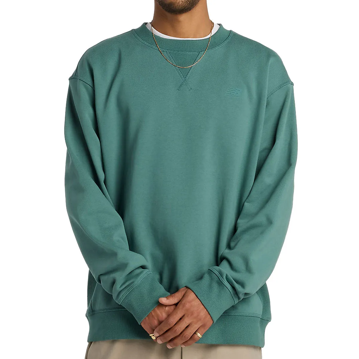 Batteries New Balance Numeric French Terry Sweatshirt - New Spruce Antiques