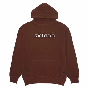 Batteries GX1000 OG Logo Lep Hoodie - Brown Minimalist Design