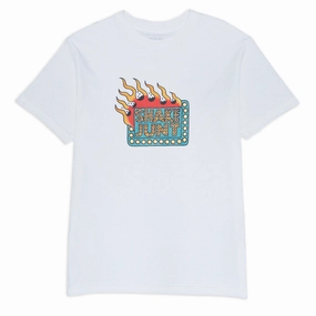 Beachwear Shake Junt Killa Cam Box Logo T-Shirt - White Comfortable Essentials