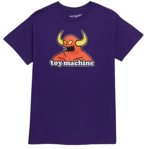 Beaded Accents Toy Machine Monster T-Shirt - Purple Loungewear