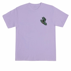 Beaded Accents Santa Cruz Screaming Hand T-Shirt - Orchid/Dark Green Activities