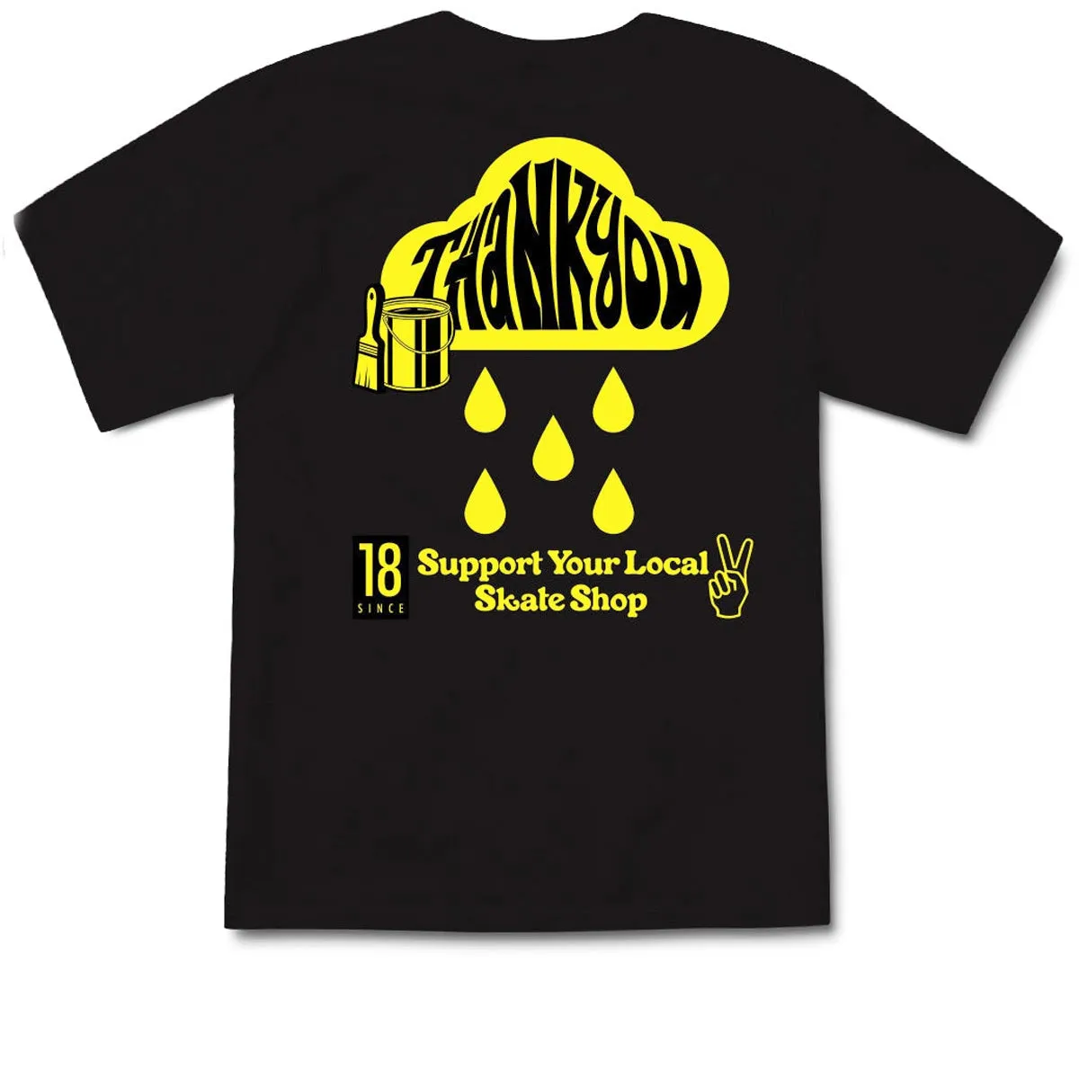 Beauty Products Thank You Hand Painted T-Shirt - Black Classic Styles