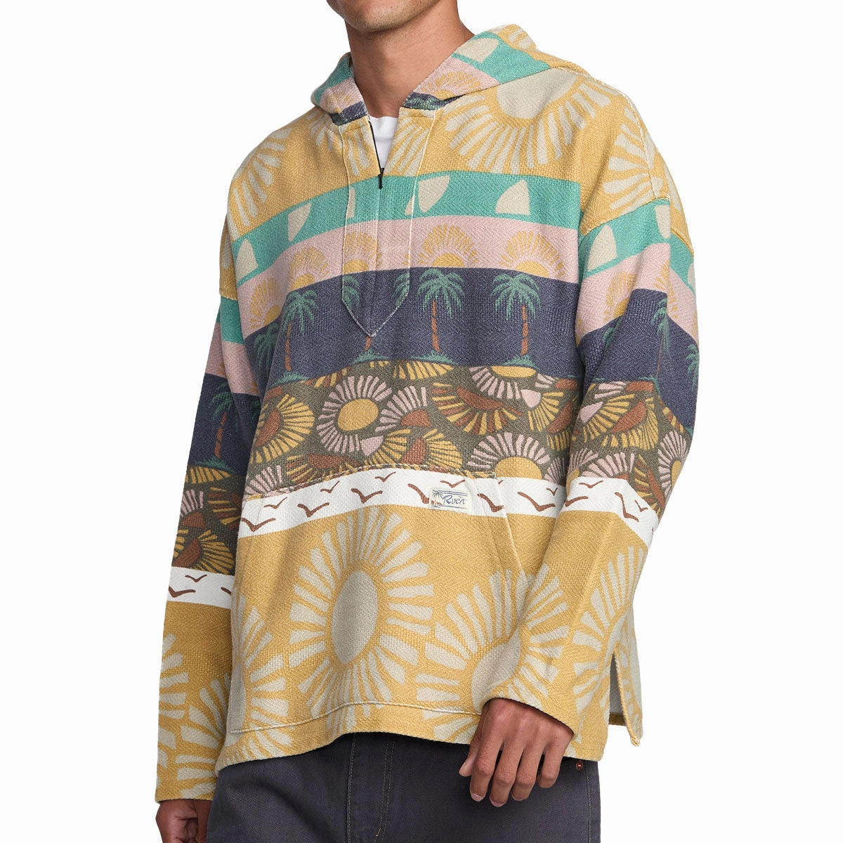 Beauty Tools RVCA Exotica Poncho Hoodie - Multi Eco-Friendly