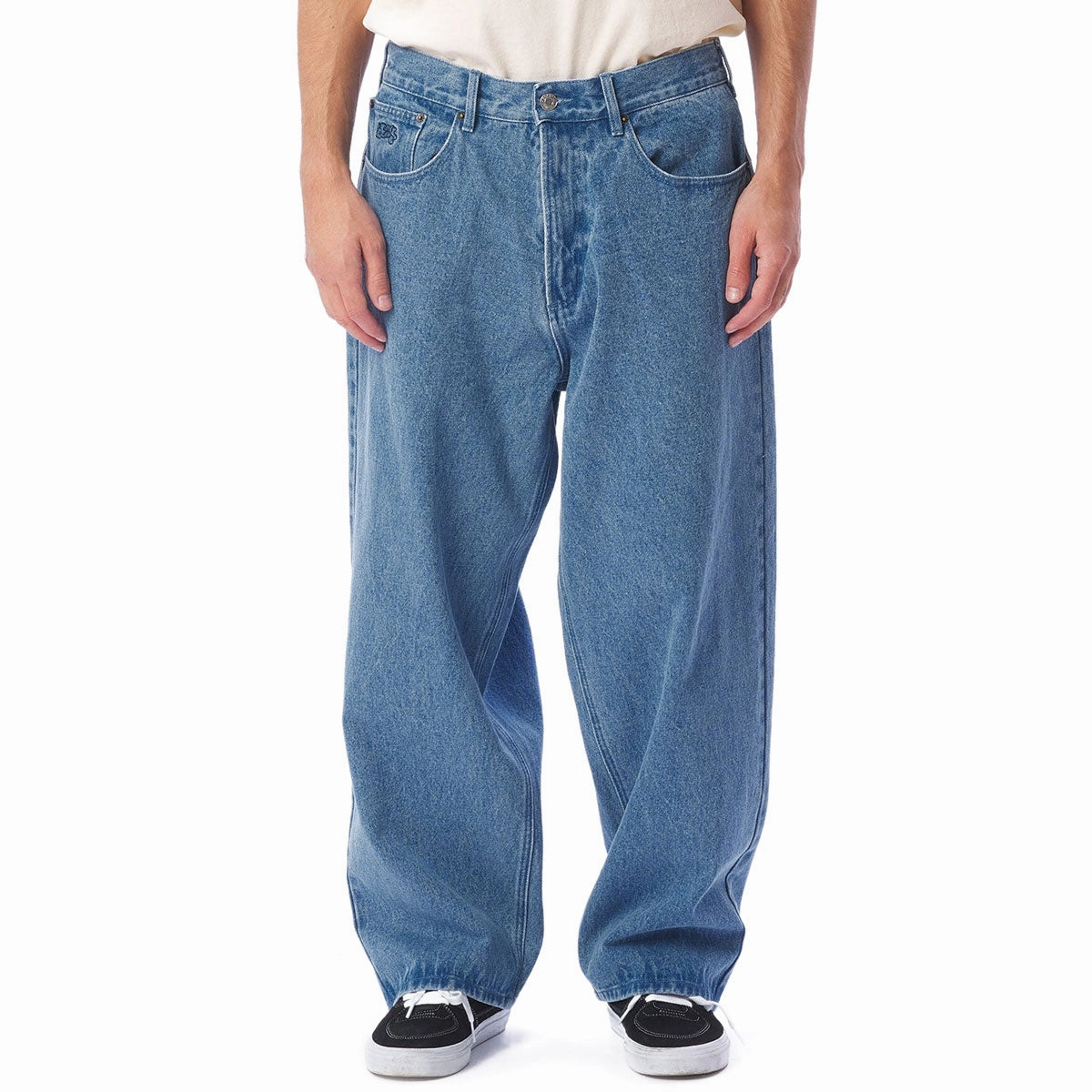 Bedding Obey Bigwig Baggy Denim Jeans - Light Indigo Card Games