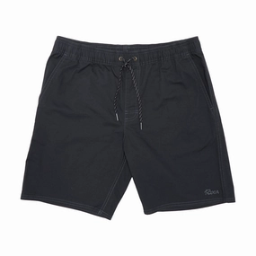 Best Sellers RVCA Weekend Elastic 2 19 Shorts - Pirate Black Lookbook