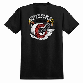 Beverages Spitfire Burnout Pocket T-Shirt - Black/Multi Color Prints Hats