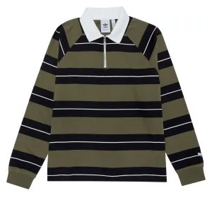 Bikes Adidas Shmoo CS Rugby Shirt - Olive Strata/Black/Core White Everyday Wear