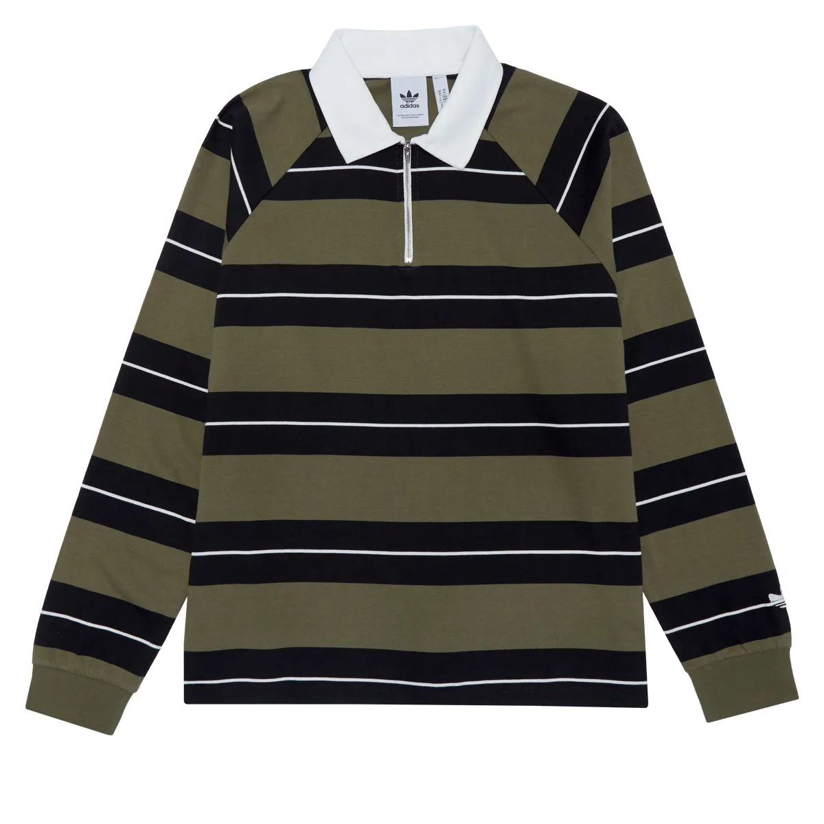 Bikes Adidas Shmoo CS Rugby Shirt - Olive Strata/Black/Core White Everyday Wear