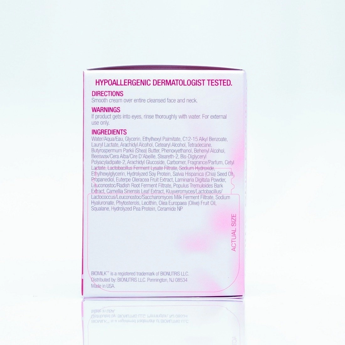 BIOMILK Probiotic Skincare Replenish and Renew Night Cream Moisturizer, 100% Natural Probiotics and Superfoods for Healthy Skin Nutrition, 1.7 oz.