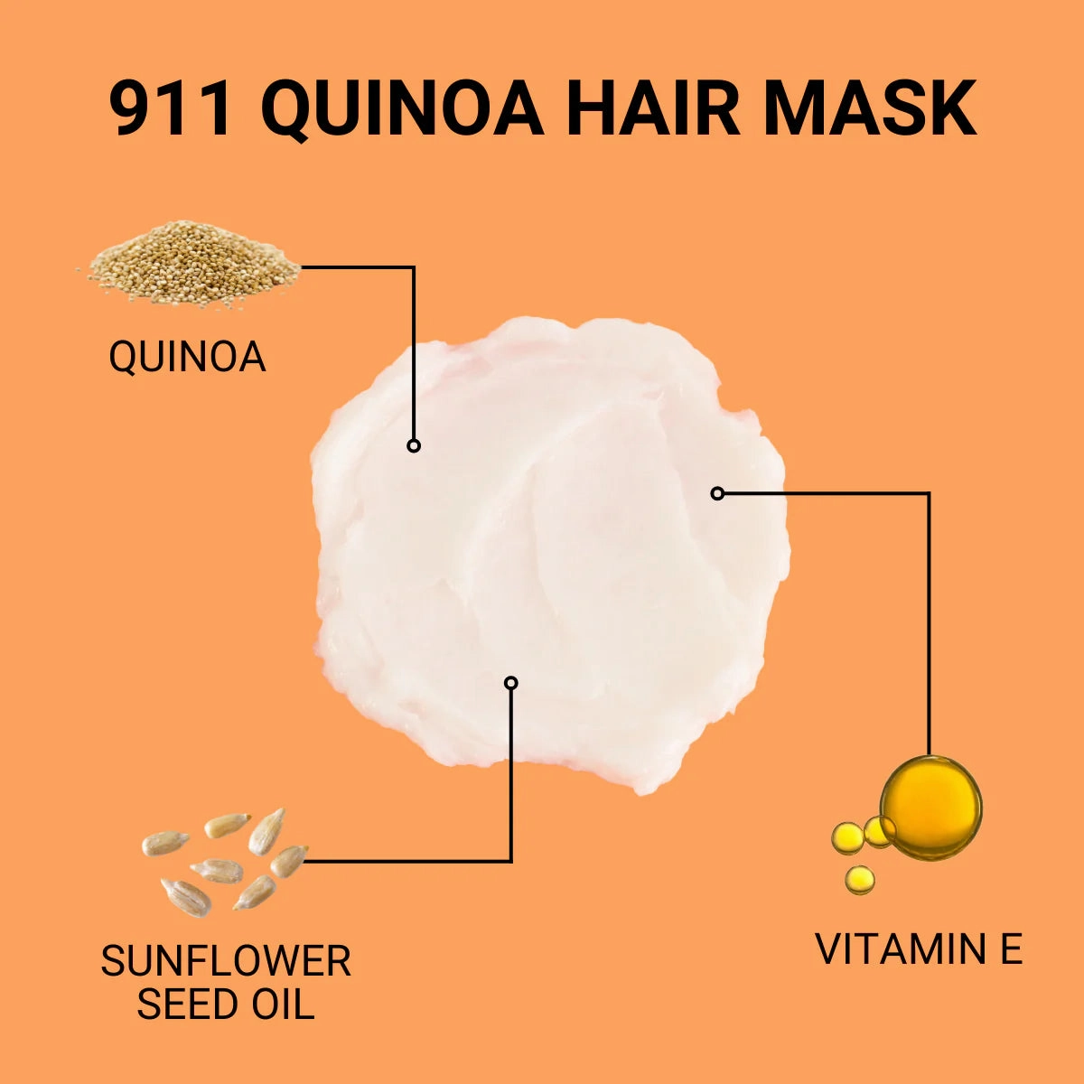 Biotop Professional 911 Quinoa Revitalizing Hair Mask 250ml