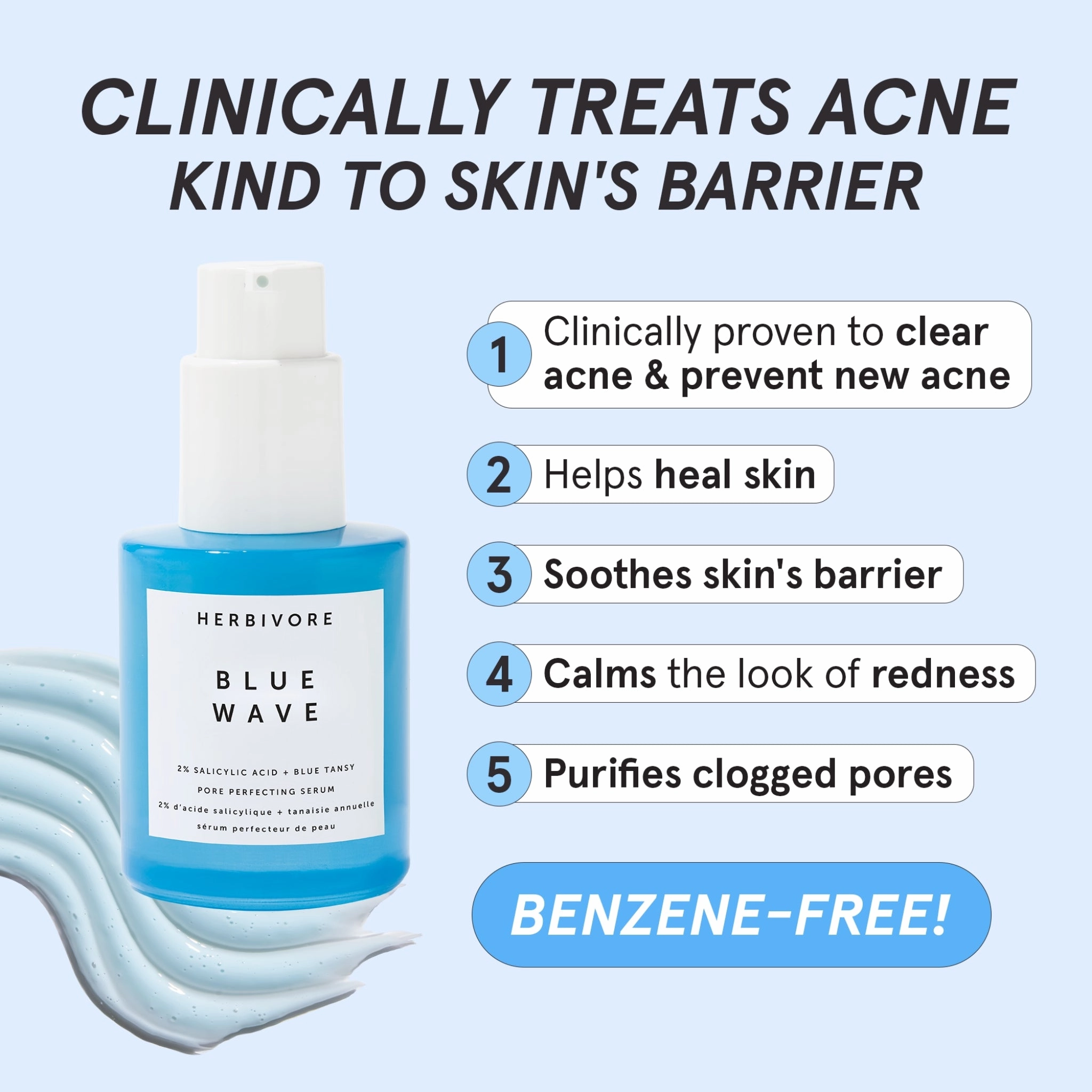 Blue Wave 2% Salicylic Acid   Blue Tansy Pore Perfecting Serum