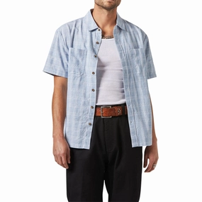 Board Games Brixton Cru Oxford Plaid Shirt - Light Blue/White Plaid Skin Care