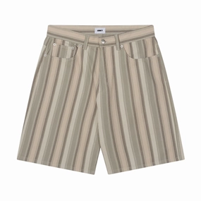 Boat Accessories Obey Baja Stripe Baggy Denim Shorts - Dried Sage Multi Statues
