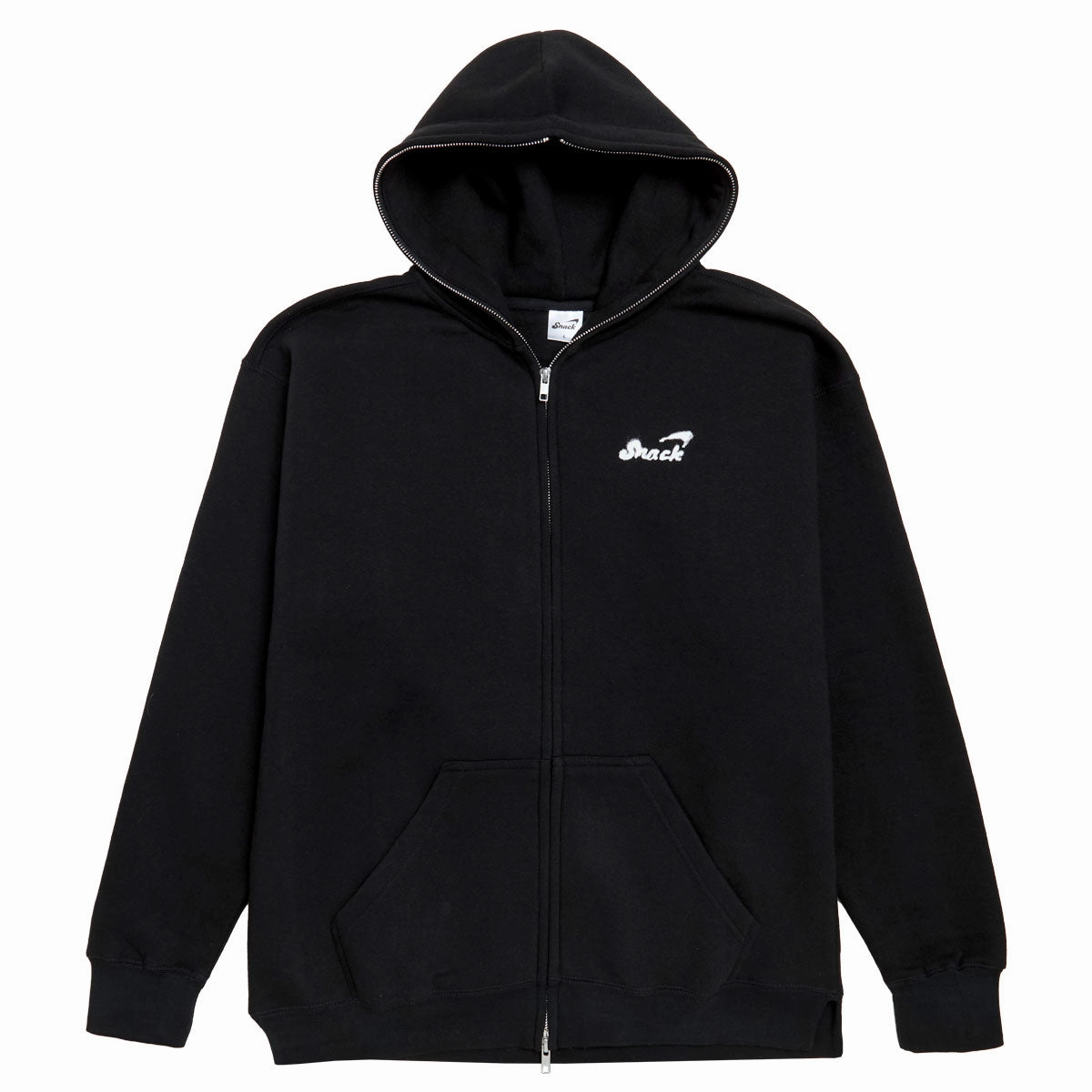 Boat Accessories Snack Chrome Face Zip Up Hoodie - Black Vinyl Records