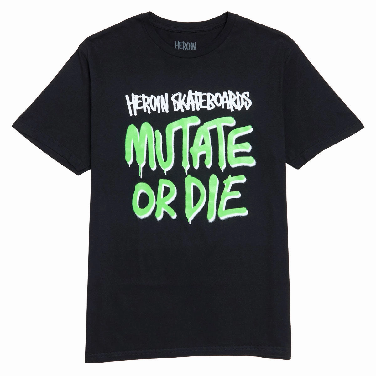 Books Herion Mutate Or Die T-Shirt - Black Caps