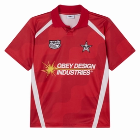 Bottoms Obey Soccer Jersey - Red Multi Customer Reviews