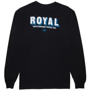 Boxes Royal Industrial Long Sleeve T-Shirt - Black Ink Cartridges