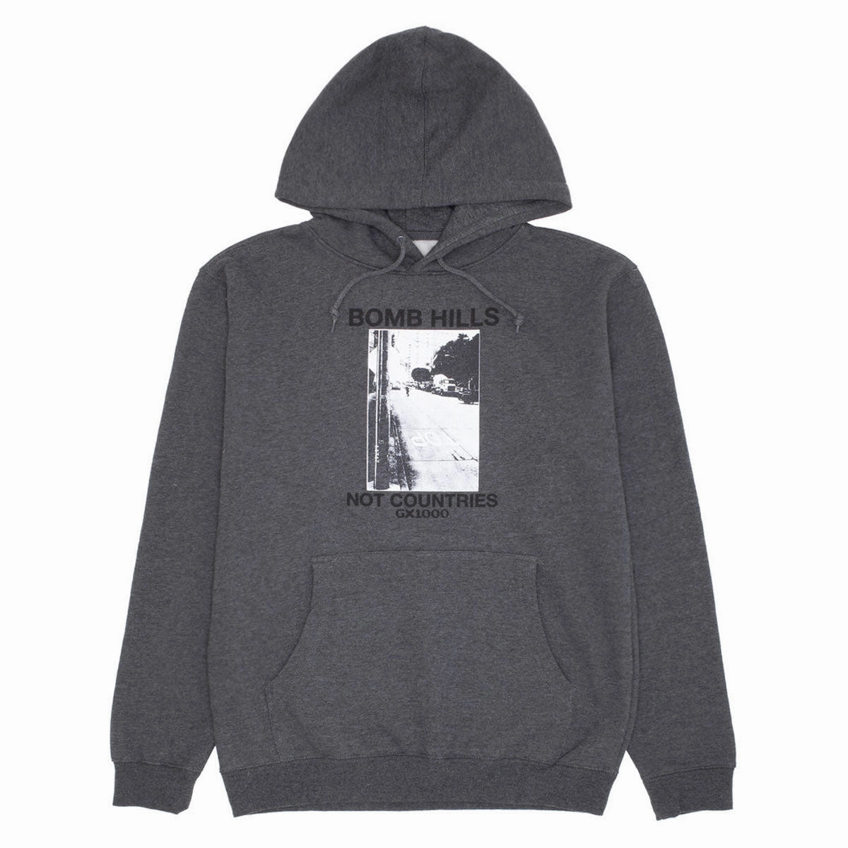 Boxes GX1000 Bomb Hills Hoodie - Charcoal/Black Font Bedding