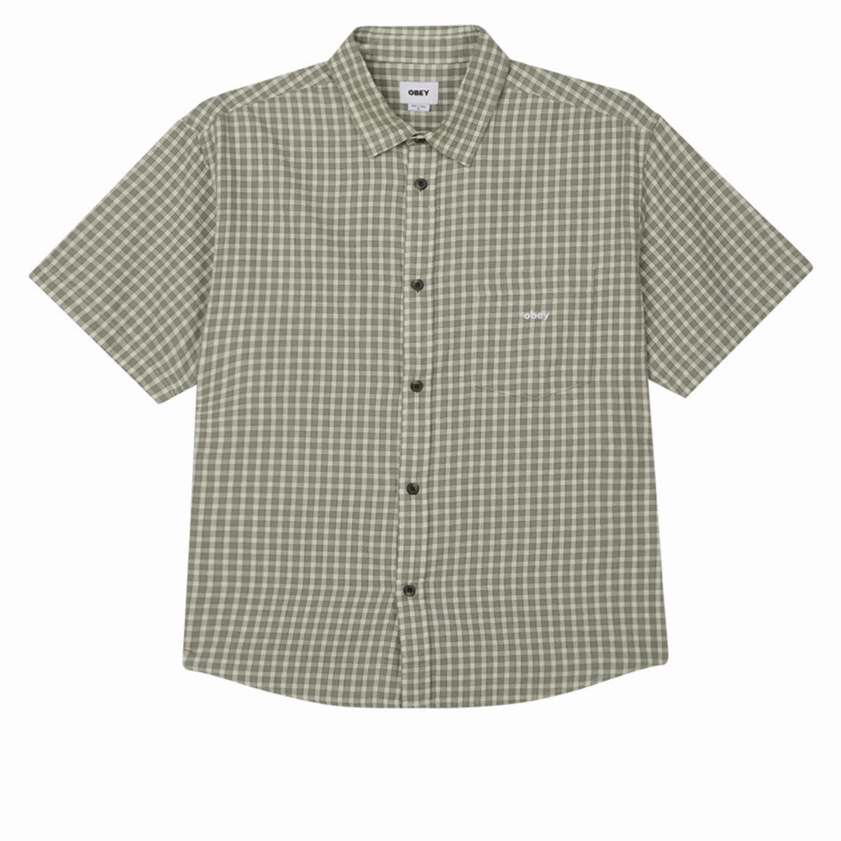 Boxes Obey Bigwig Proof Woven Shirt - Birch Multi Electronics