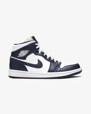 Fashion-Forward Look Daily Comfort NIKE AIR JORDAN1 MID OBSIDIAN