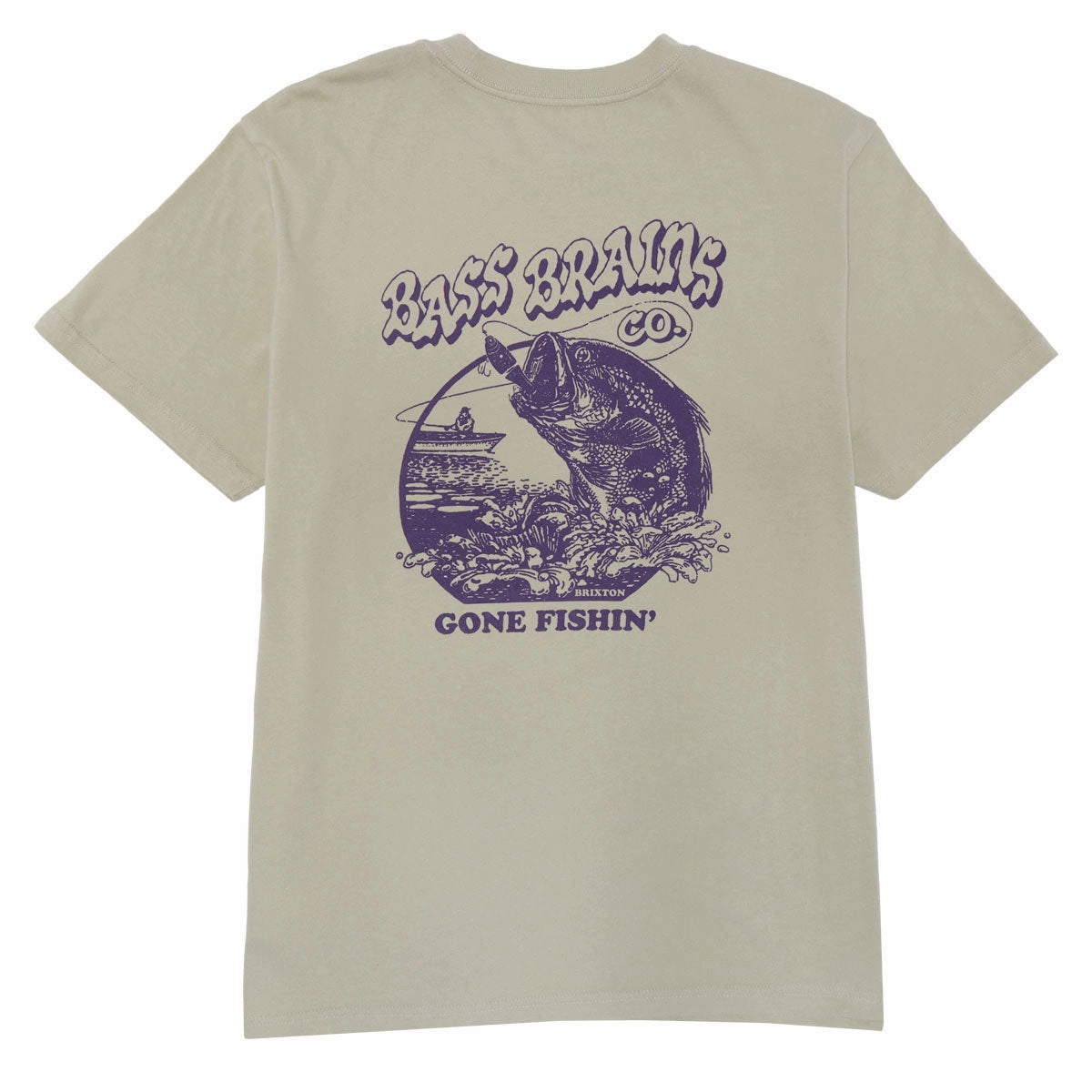 Brixton Bass Brains Gf T-Shirt - Sustained Grey Posters Size-Inclusive