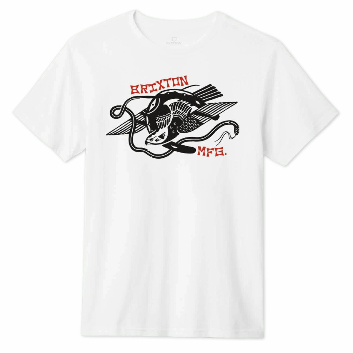 Brixton Combat T-Shirt - White Gaming Accessories Size-Inclusive