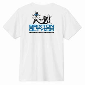 Brixton Cool Cat T-Shirt - White Beauty Tools Health Foods