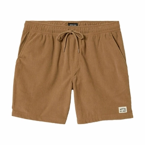 Brixton Everyday Corduroy Shorts - Khaki Pots Books