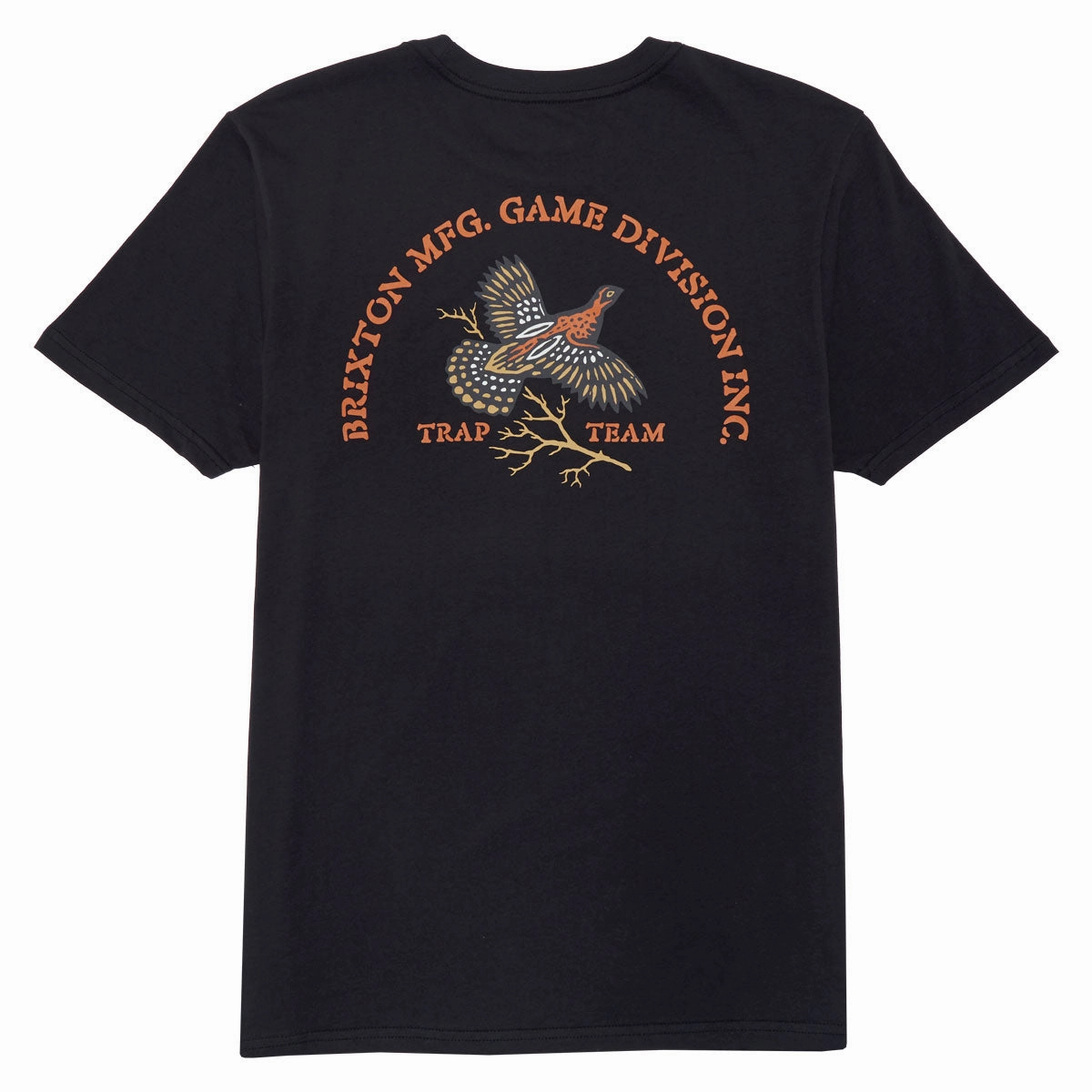 Brixton Game Tailored T-Shirt - Black Football Cards Hair Extensions