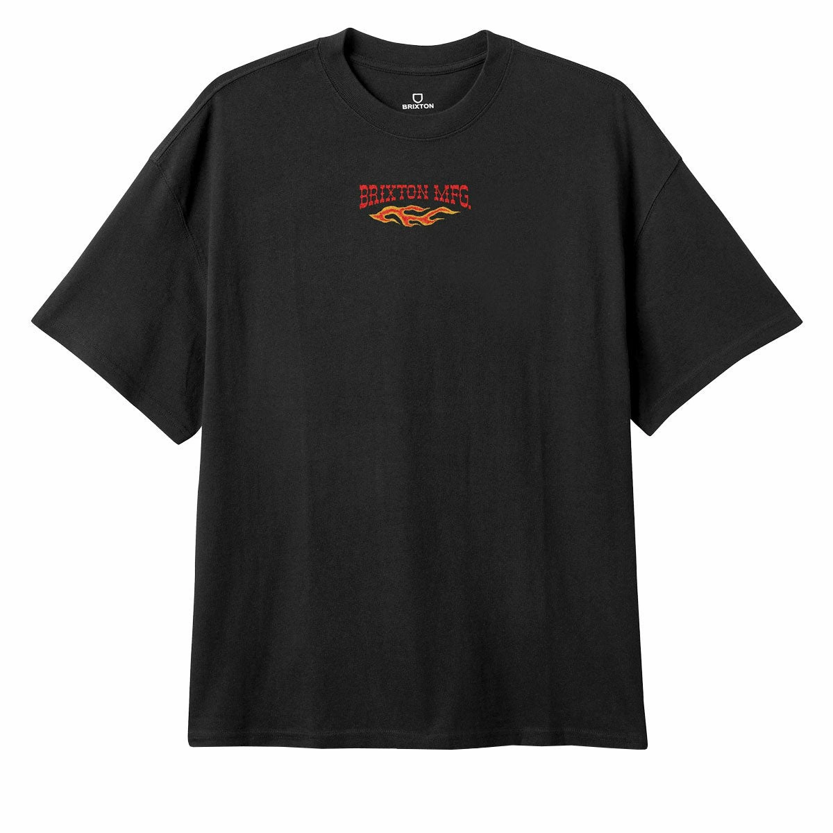Brixton Hardee T-Shirt - Black Worn Wash Backpacks Board Games