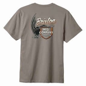 Brixton Highline T-Shirt - Cinder Worn Wash Beachwear Dish Soap