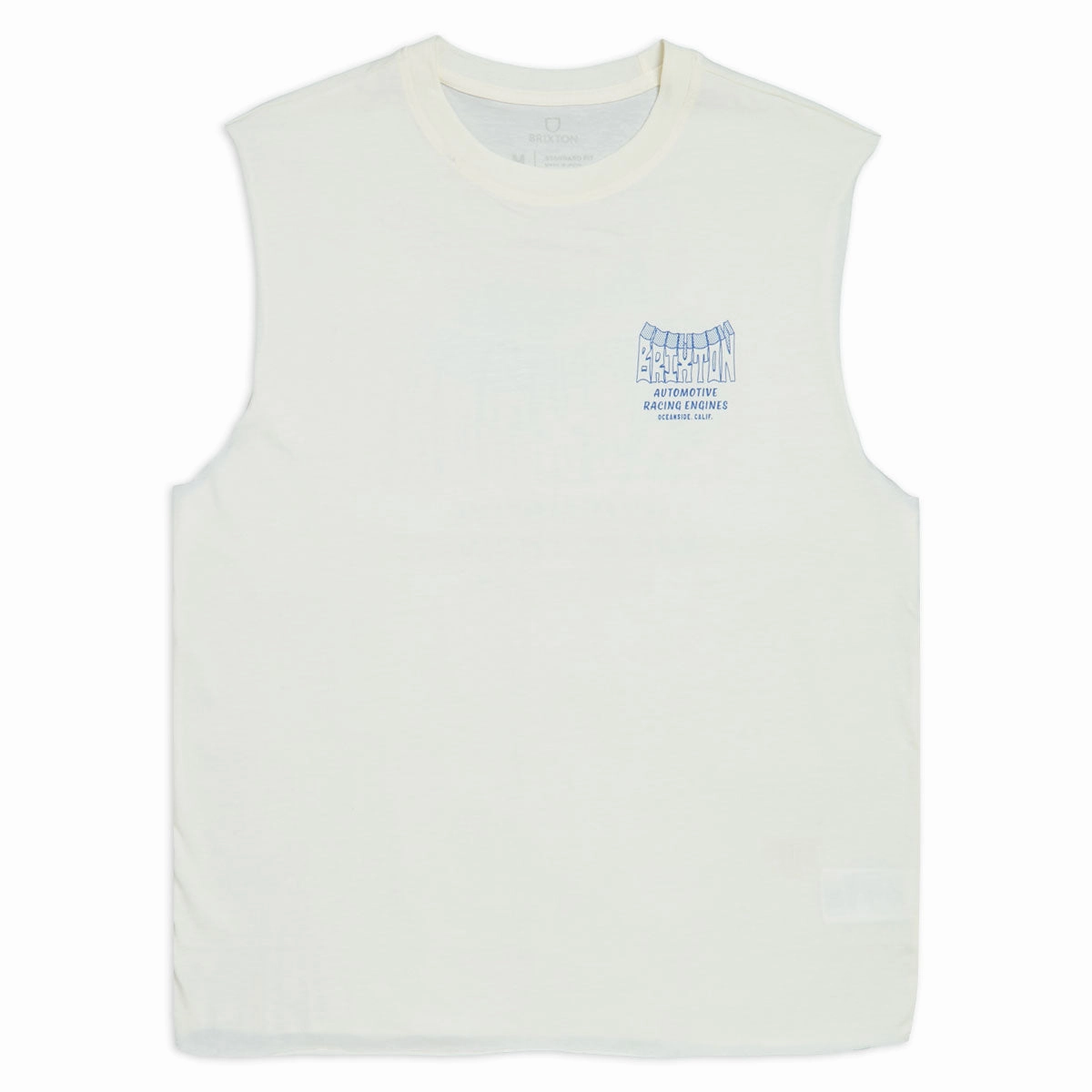 Brixton Horsepower Muscle Tank Top - Off White Water Toys Newspapers
