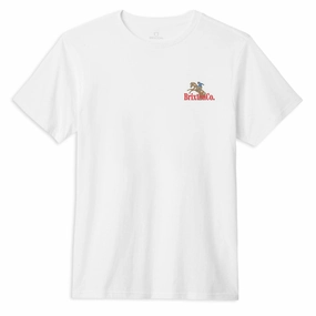 Brixton Inwood T-Shirt - White Video Games Maps