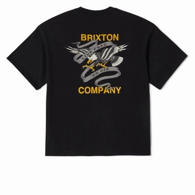 Brixton Live Free Heavyweight Relaxed T-Shirt - Black Classic Wash Bubble Wrap Car Wash Supplies