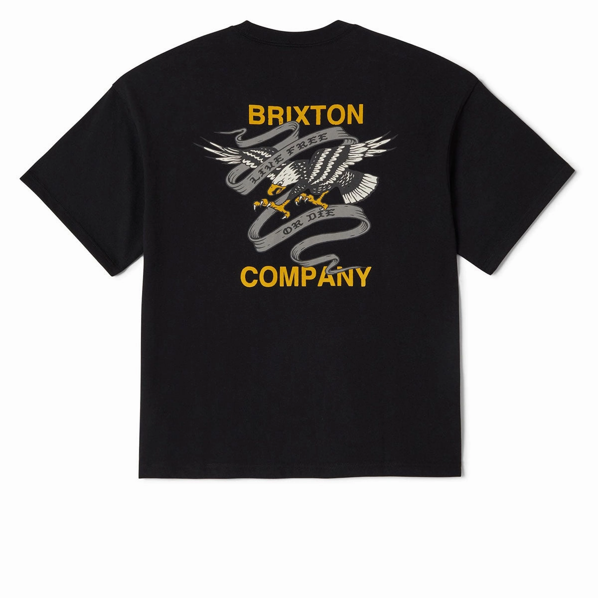 Brixton Live Free Heavyweight Relaxed T-Shirt - Black Classic Wash Bubble Wrap Car Wash Supplies